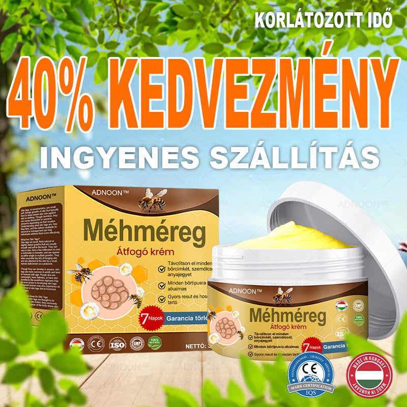 ADNOON™ Méhméreg Átfogó Krém 🌿 AAD Jóváhagyott és Ajánlott