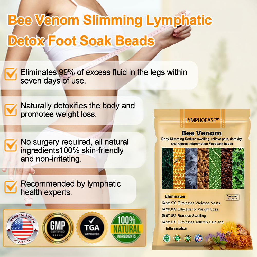 LymphoEase™  Bee Venom Slimming Lymphatic Detox Foot Soak Beads🐝 (Jointly Recommended by OMA & APMA)