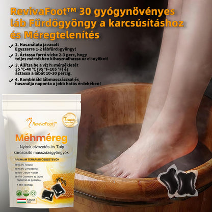 🐝RevivaFoot™ Méhméreg Nyirokcsatorna Tisztító Lábáztató Gél Gyöngyök🫚𝖭𝖨𝖧 Szakmai Ajánlás☘️（Az Egyesült Államok Nemzeti Egészségügyi Intézete）